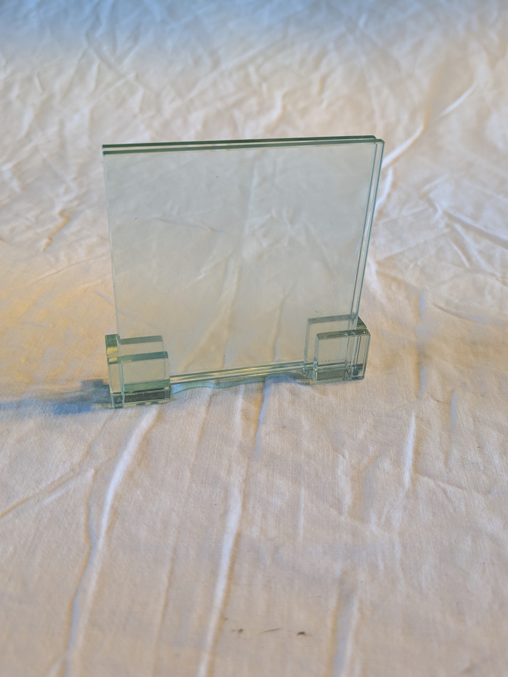 2/16$ Vintage Clear Glass Picture Frame